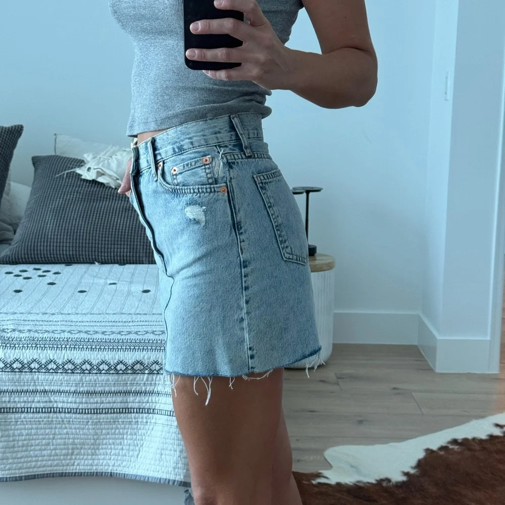 Mango Denim Mini Skirt - Picture 2 of 6